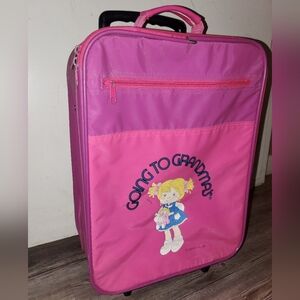Vintage 1980s Going to Grandma’s Children’s Rolling Suitcase